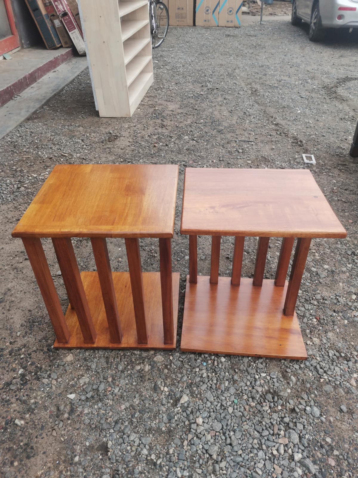 Slatted-side occasional / armrest table