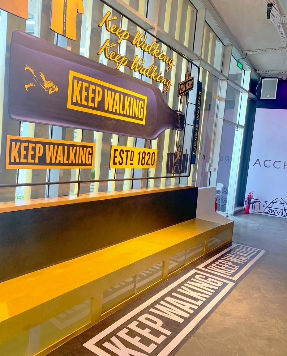 House of Walker Accra — branded seating installation by Neewoody at One Airport Square