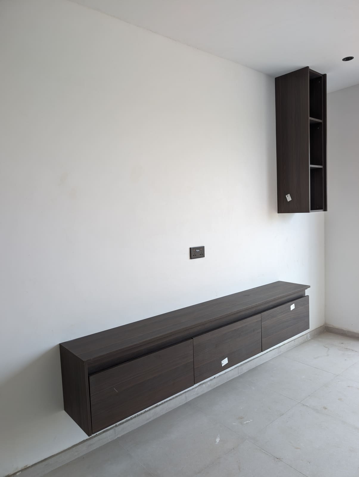 TV console and open display shelf, Prampram