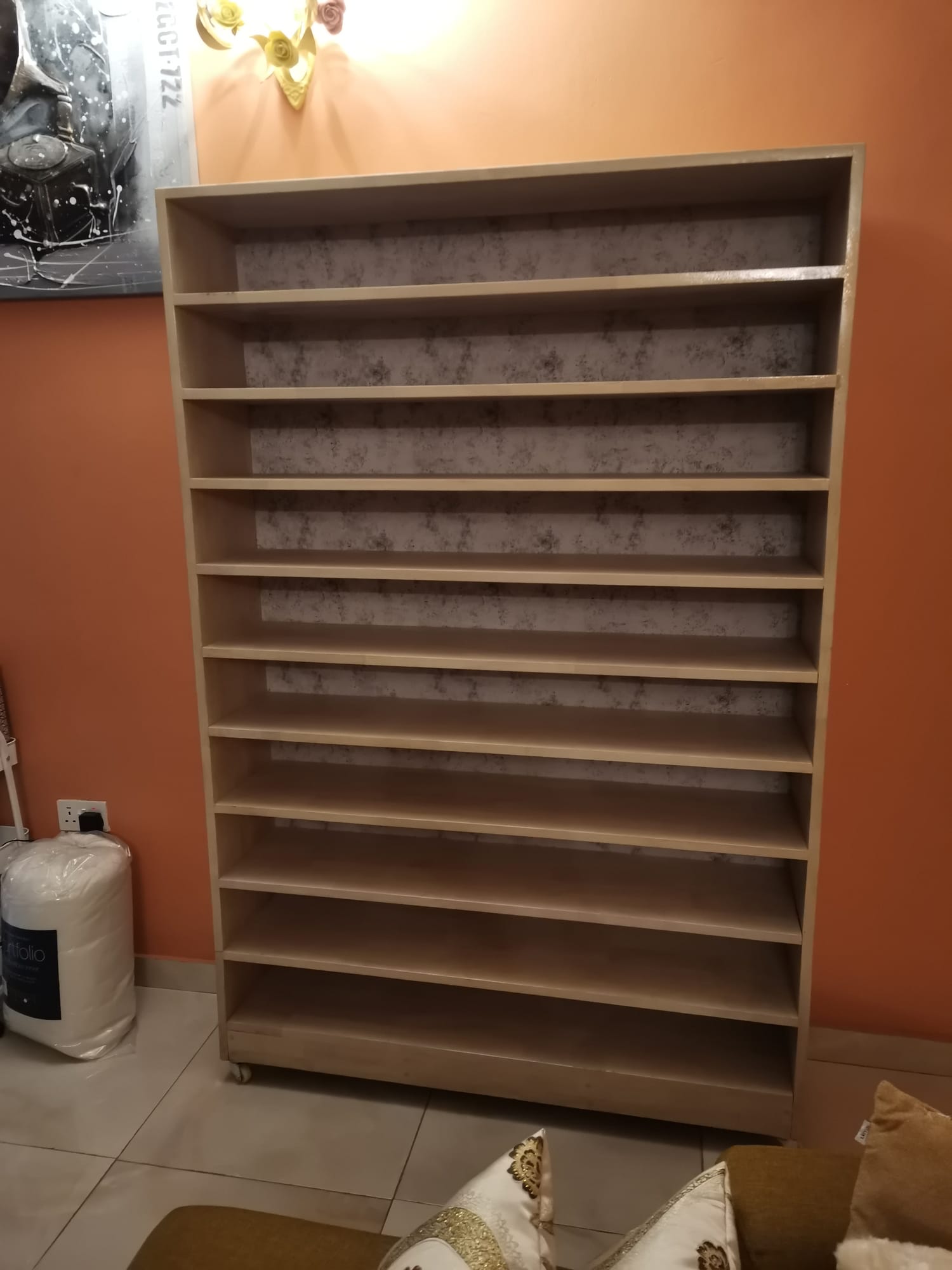 Tall open-shelf shoe rack, Accra