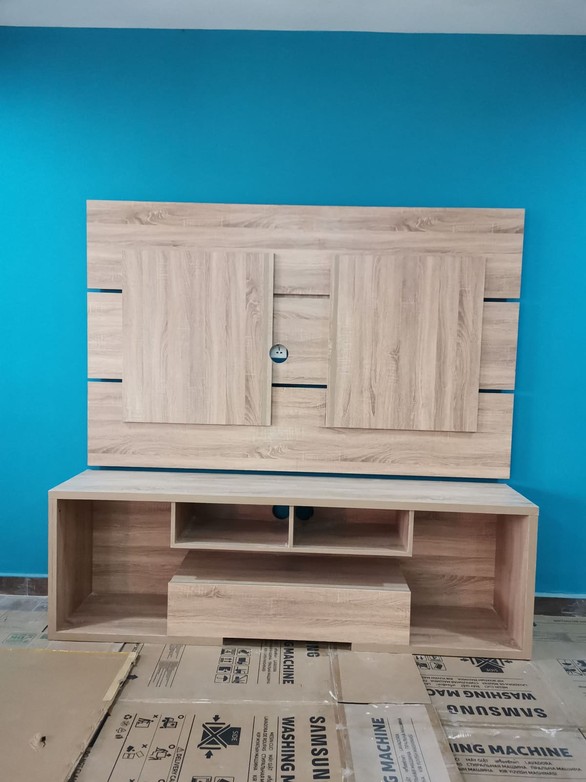 Media console with open storage, Accra